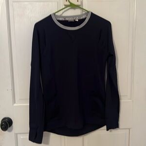 Puma navy thermal long sleeve workout tee